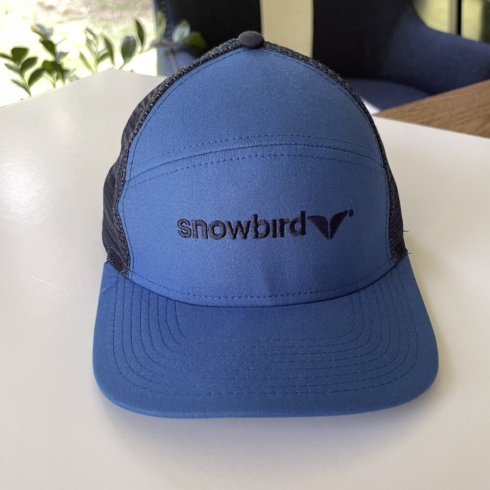 Blue SNOWBIRD Baseball Cap SnapBack Trucker Hat Adjustable